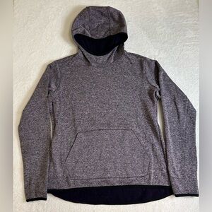 Nike Womens Sweatshirt Size Large Purple Kangaroo Fleece Pockets Dri Fit